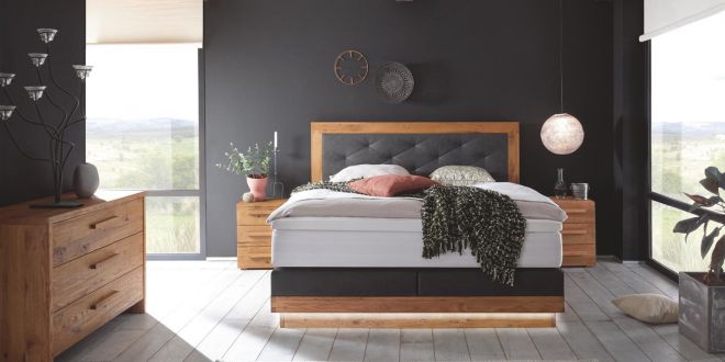 Boxspring Wasserbett 200x220 Dolomit Rocc LED