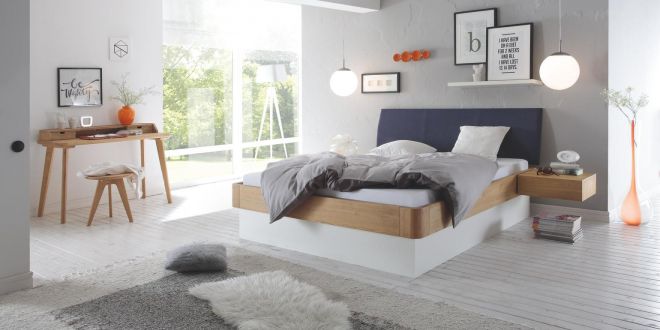 Hasena Bett 140x200 Oak Bianco Ripo Practico komplett
